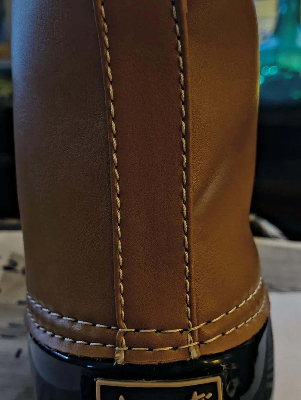 Women's  Navy & Tan Waterproof Duck Boot